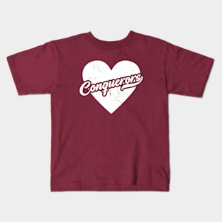 Vintage Conquerors School Spirit // High School Football Mascot // Go Conquerors Kids T-Shirt